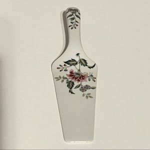 Vintage Andrea by Sadek Porcelain Floral Cake Server Spatula 10"